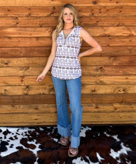 Cactus & Aztec Tank