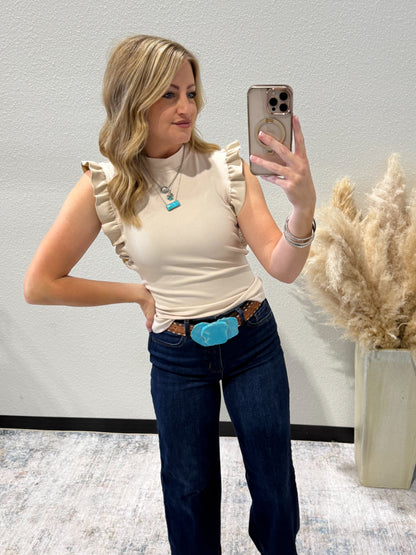 The Betty Top *Beige
