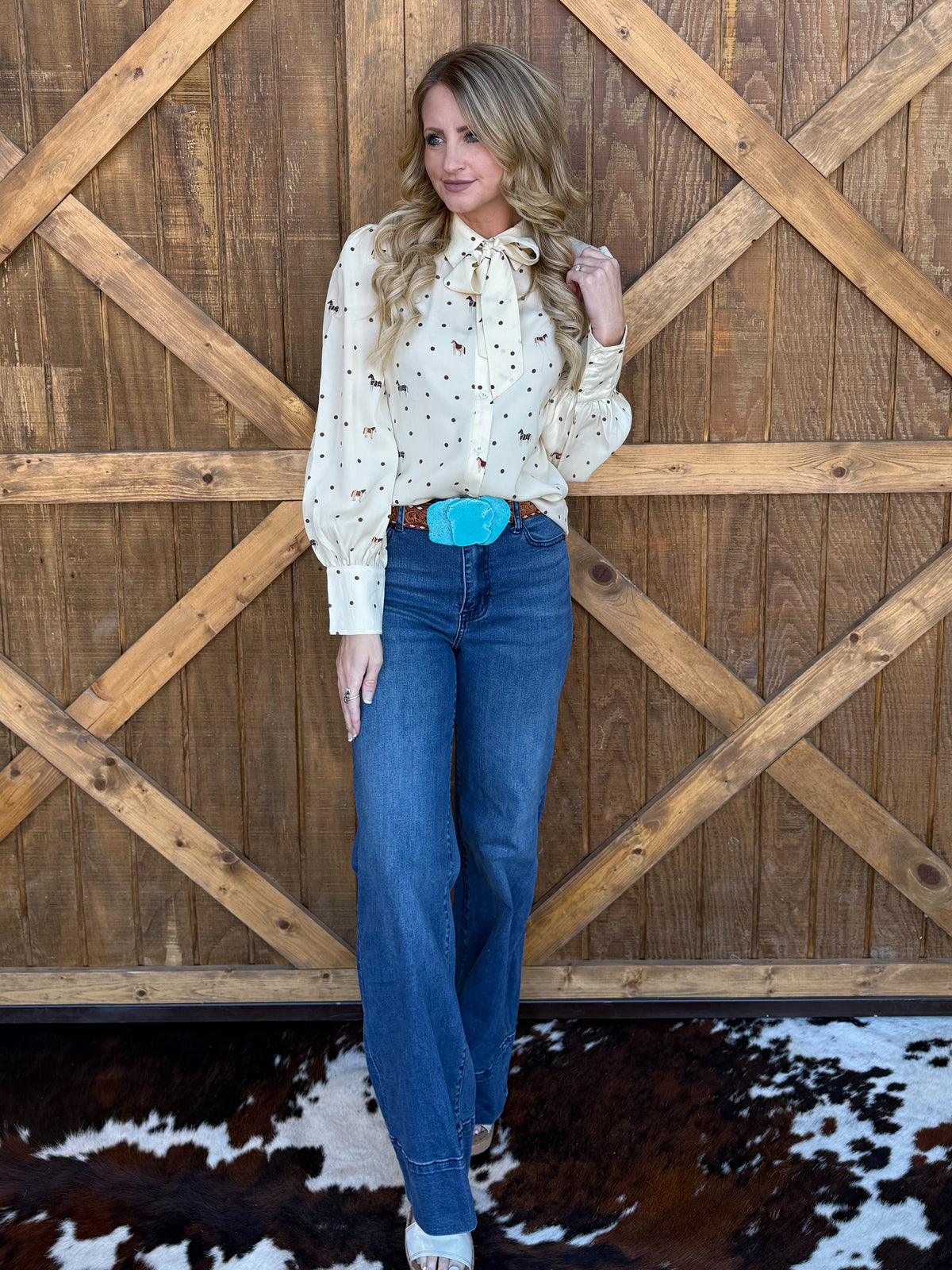 Dots & Horses Blouse