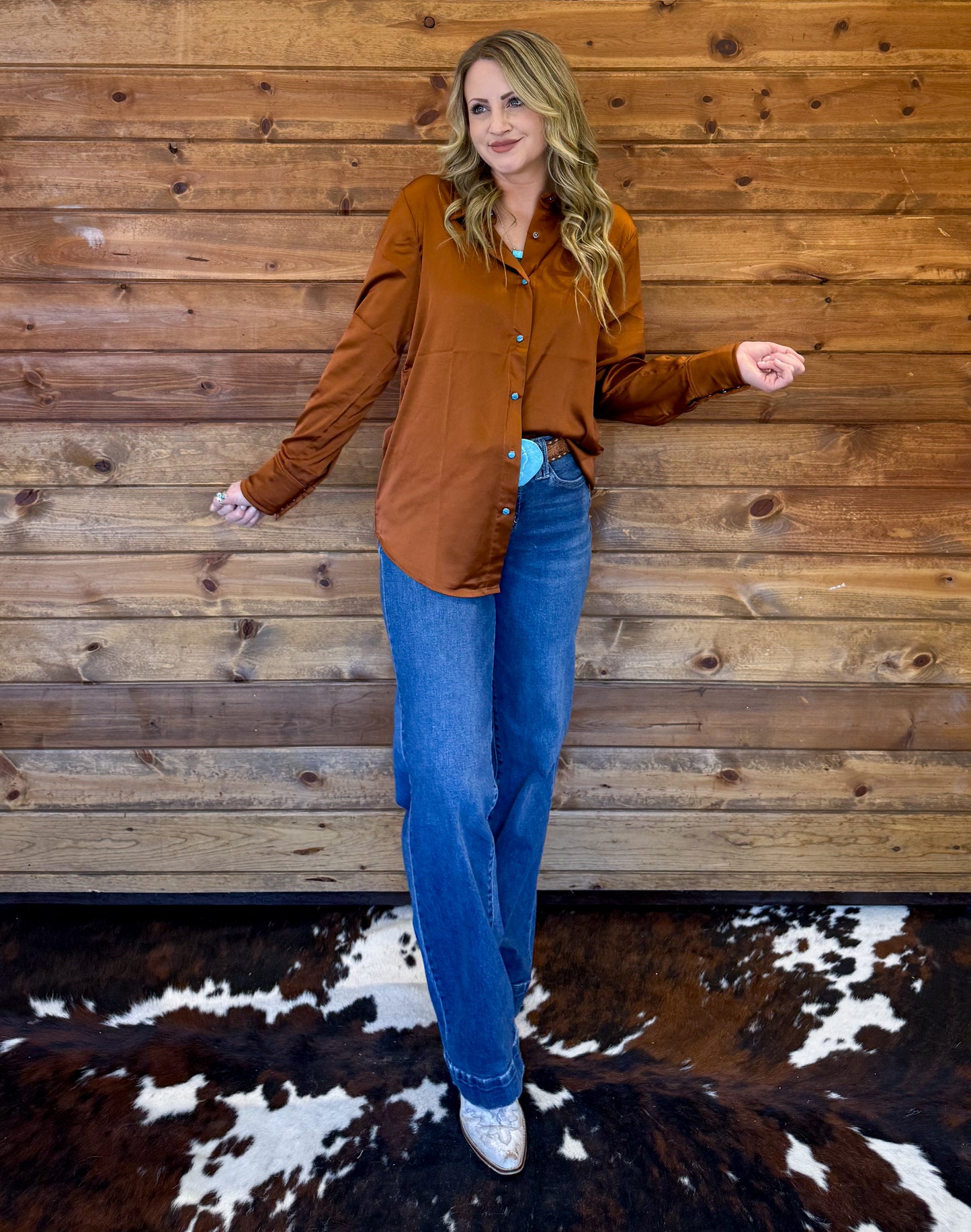 Satin Saddles Pearl Snap