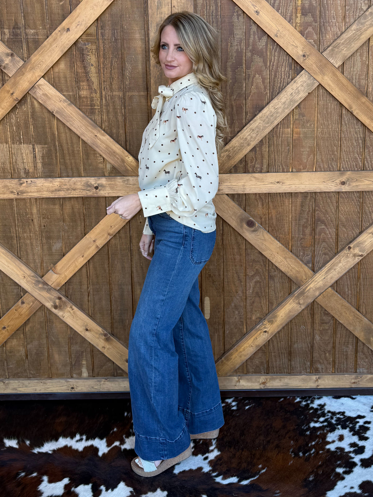 Dots & Horses Blouse