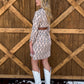 Sandy Aztec Mini Dress