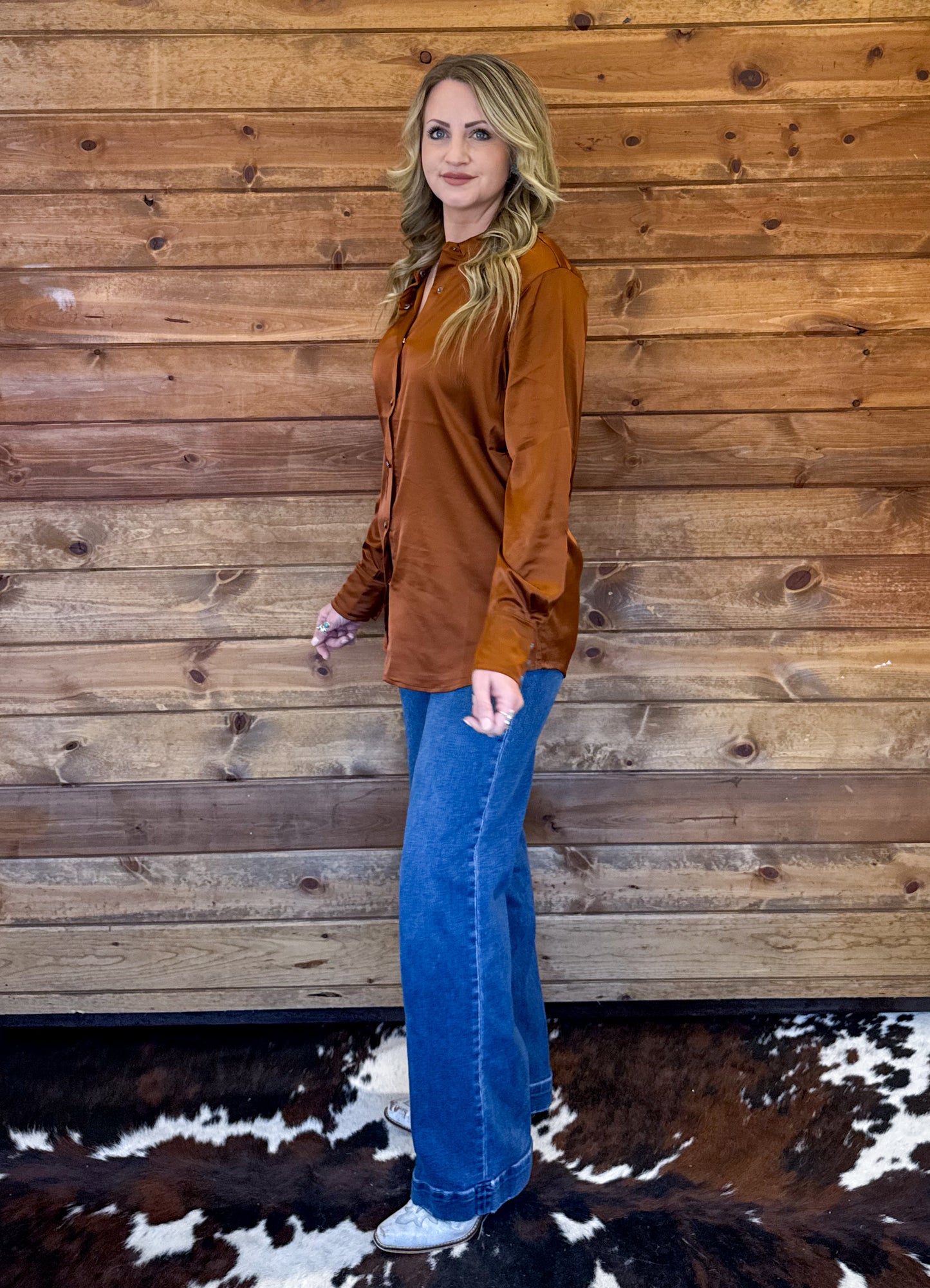 Satin Saddles Pearl Snap