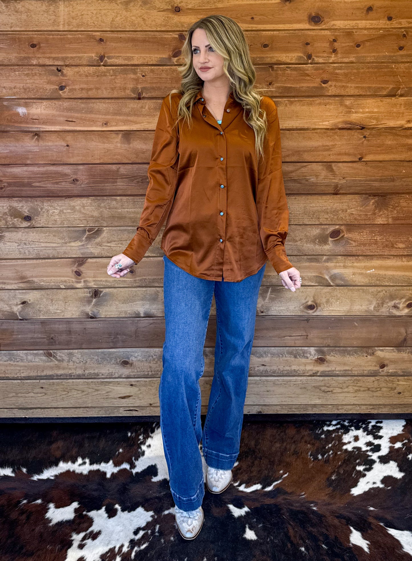 Satin Saddles Pearl Snap