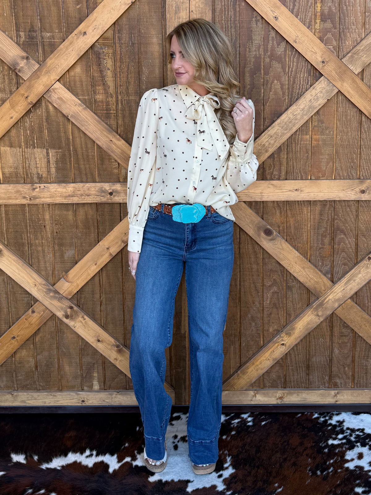 Dots & Horses Blouse