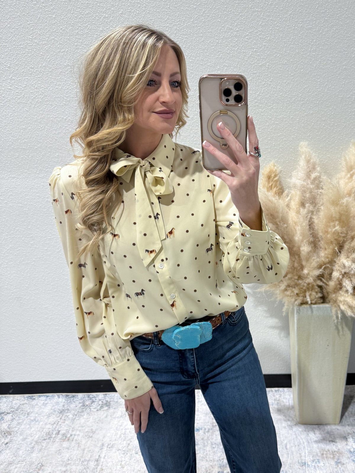 Dots & Horses Blouse