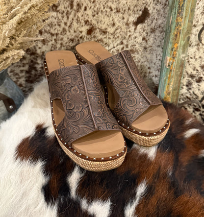 Western Floral Wedges