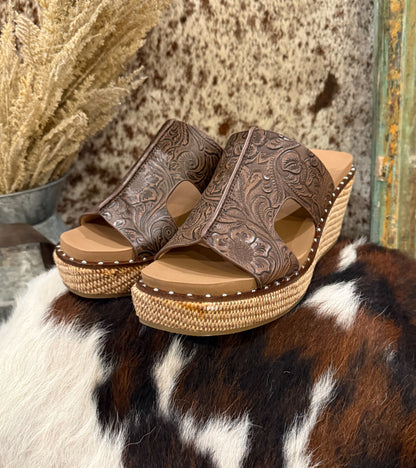 Western Floral Wedges