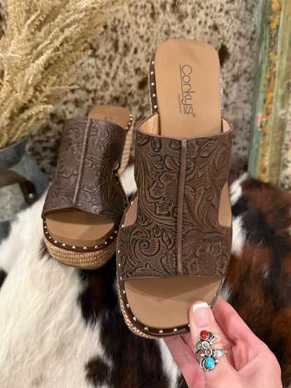 Western Floral Wedges