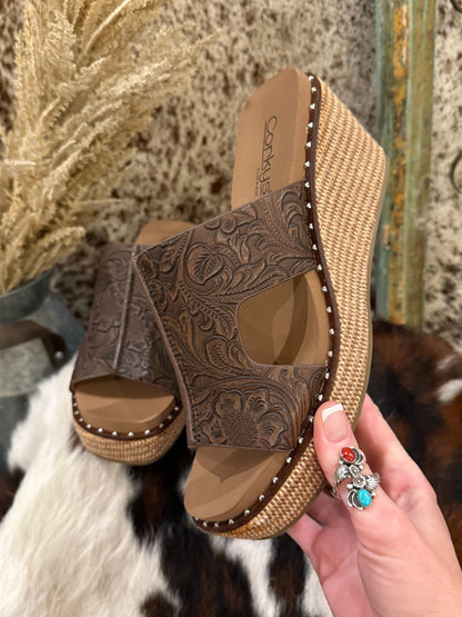 Western Floral Wedges