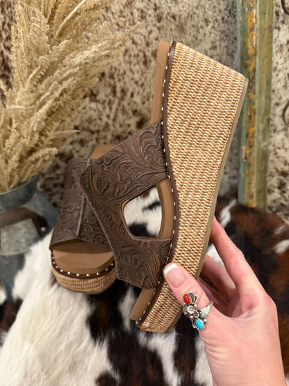 Western Floral Wedges