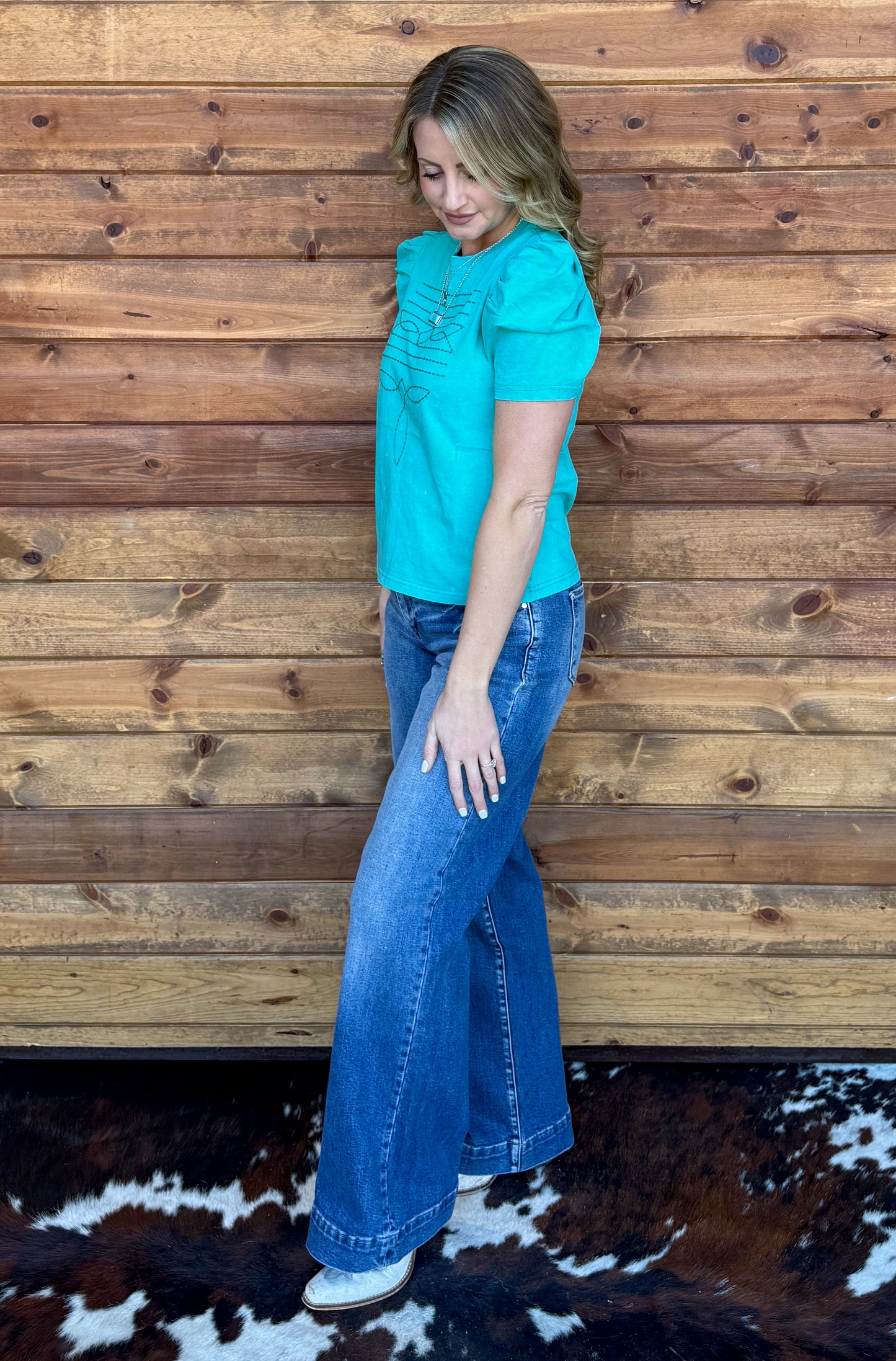 Cowgirl Boot Stitch Top