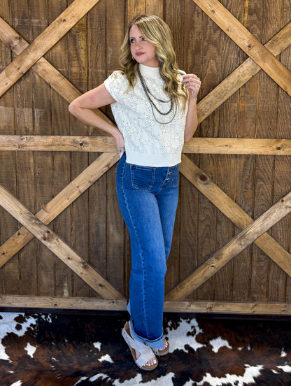 Snowy Range Knit Sweater Top