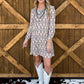 Sandy Aztec Mini Dress