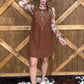 The Boot Stitch Dress *Brown