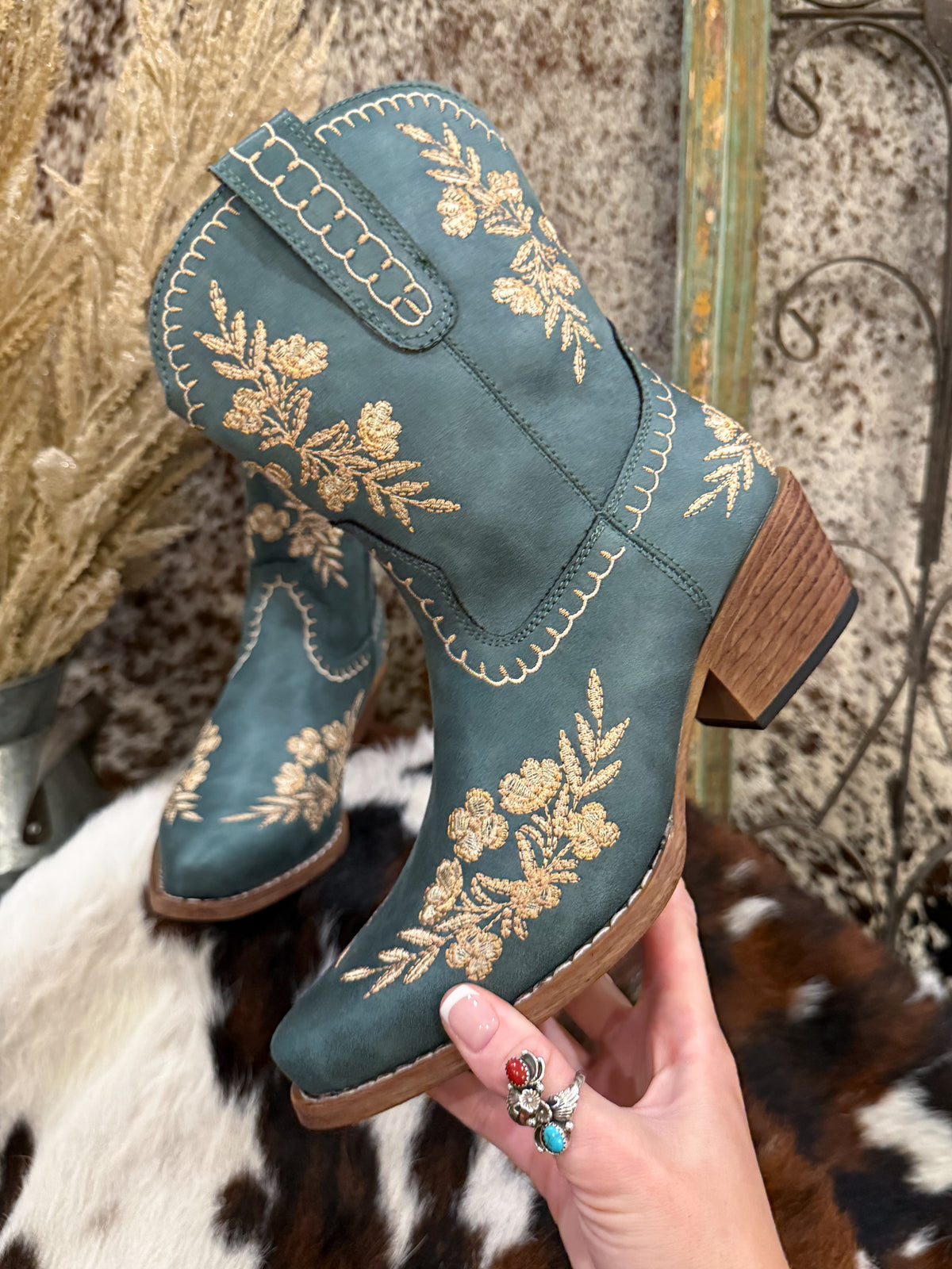 The Floral Booties