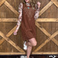 The Boot Stitch Dress *Brown