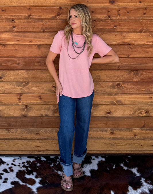 Cloud Basic Free Tee *Blush