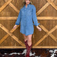 Boot Stitch Mini Denim Dress