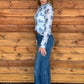 Blue Roan Mesh Top
