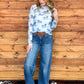 Blue Roan Mesh Top