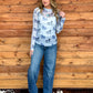 Blue Roan Mesh Top