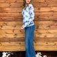 Blue Roan Mesh Top