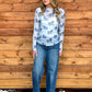 Blue Roan Mesh Top