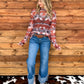 Aztec Life Mesh Top *Rust