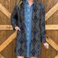 Cowgirl Aztec Coat *Charcoal