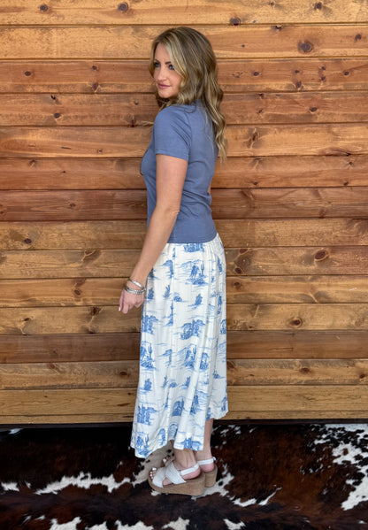 Cloud Basic Tee *Denim