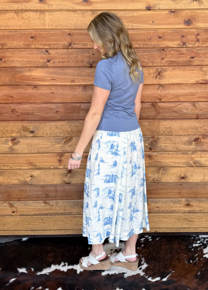 Cloud Basic Tee *Denim