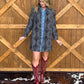 Cowgirl Aztec Coat *Charcoal