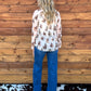 Rowdy Cowboy Mesh Blouse