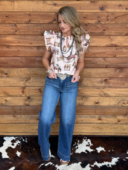 Ranch Cowboy Blouse
