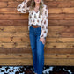 Rowdy Cowboy Mesh Blouse