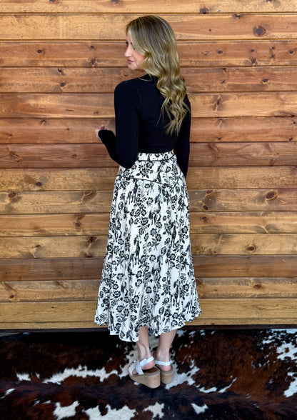Floral Horses Skirt