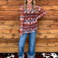 Aztec Life Mesh Top *Rust