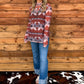 Aztec Life Mesh Top *Rust
