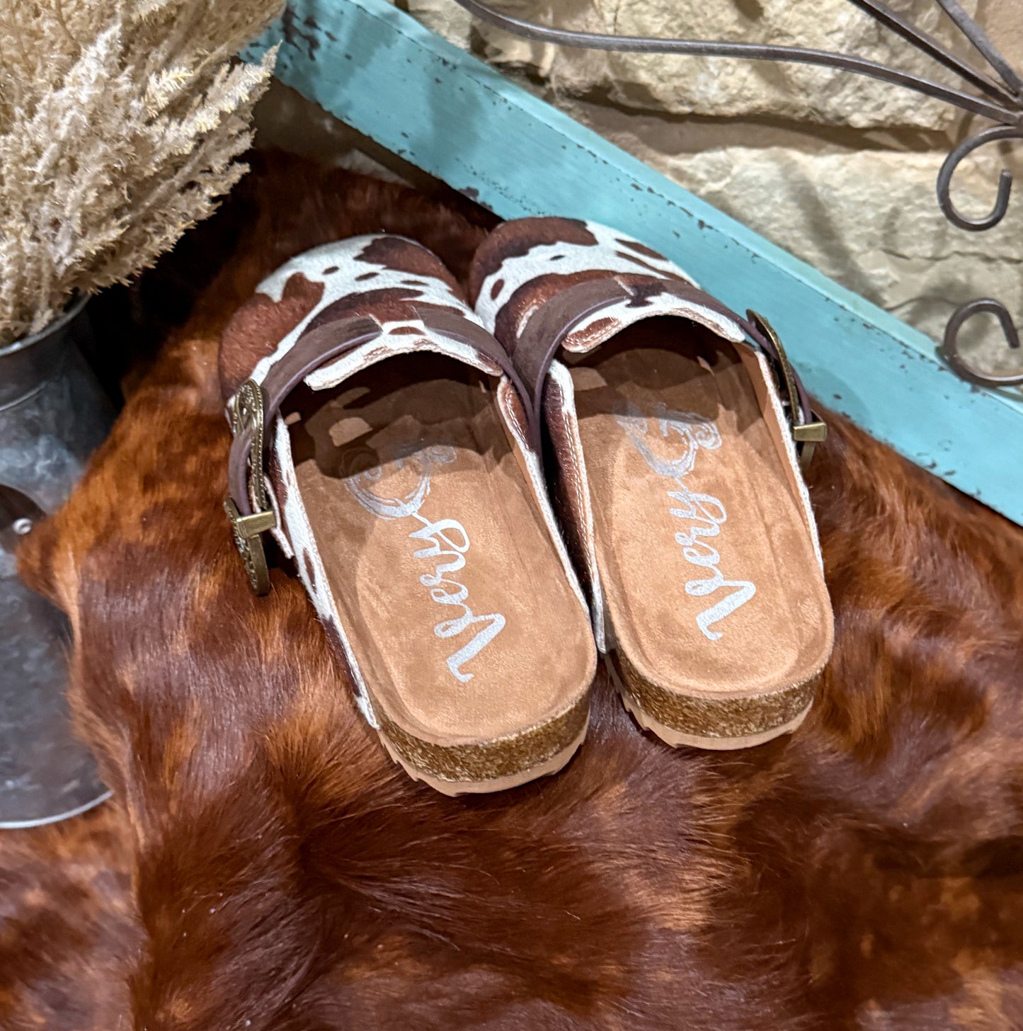 Cow Print Slip-Ons