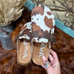 Cow Print Slip-Ons