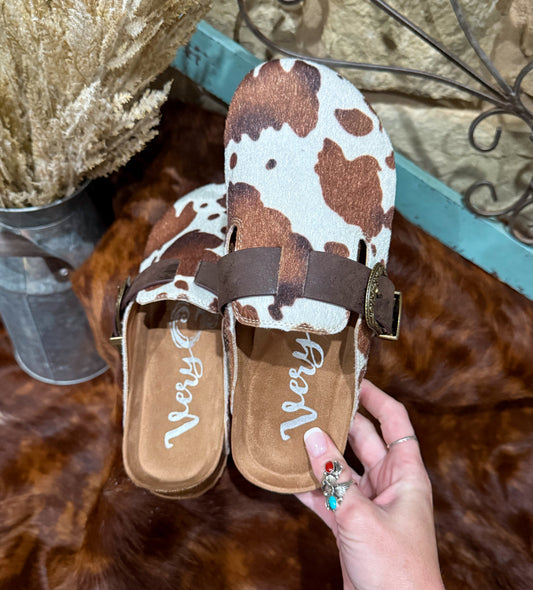 Cow Print Slip-Ons