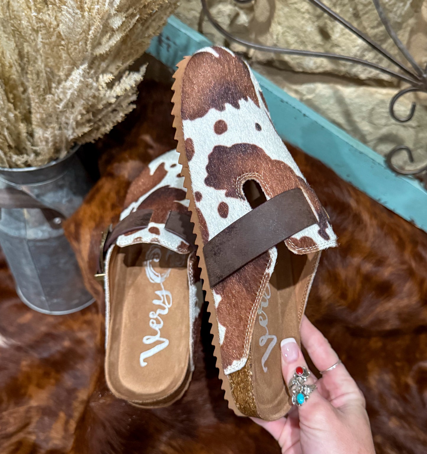 Cow Print Slip-Ons