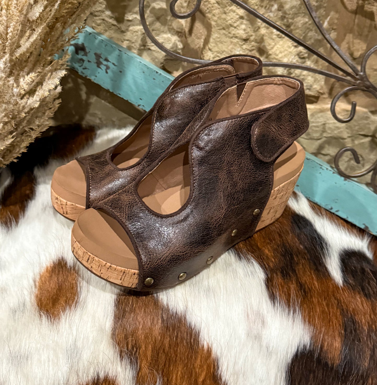 Frisky Corkys Wedges *Espresso