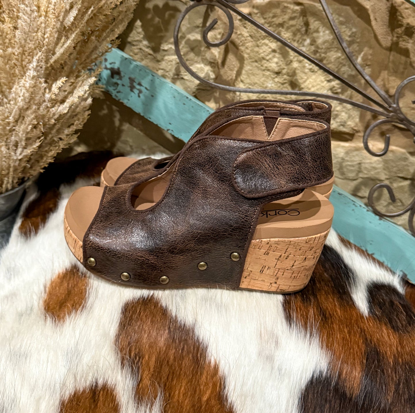 Frisky Corkys Wedges *Espresso