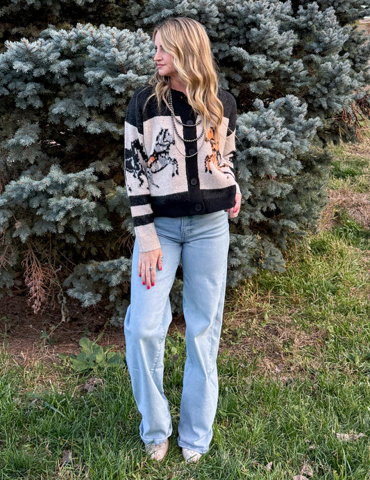 Cody Horses Cardigan