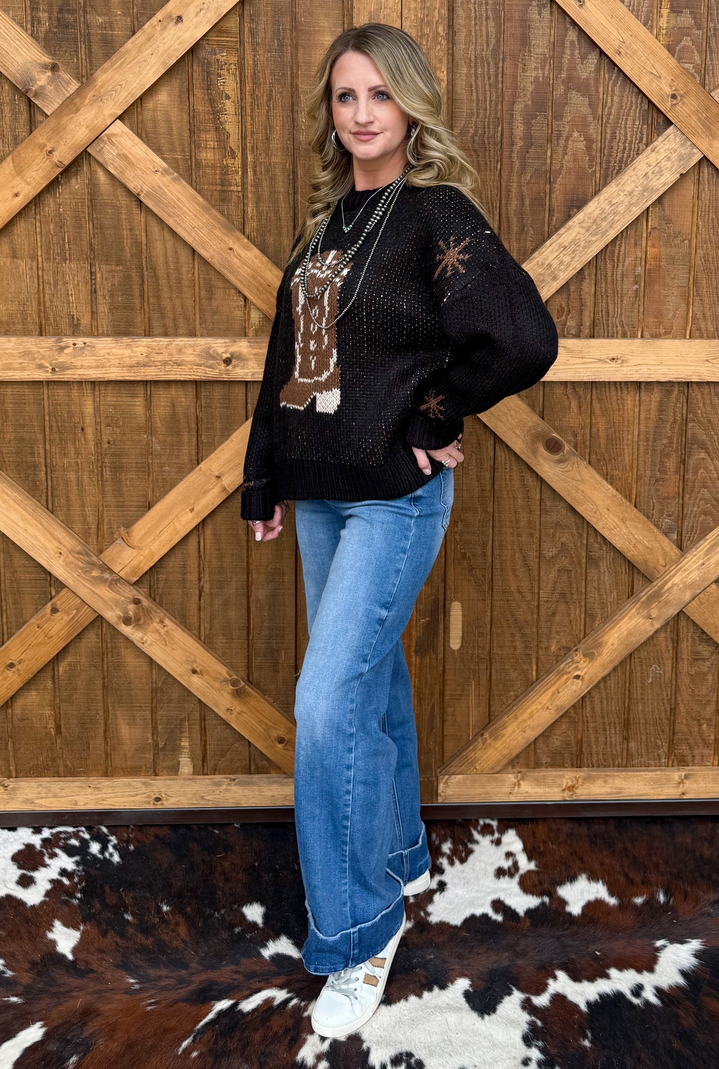 Rodeo Boots Sweater *Black