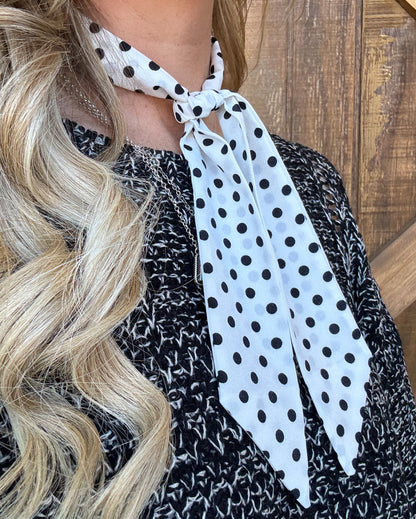 Polka Dot Twilly *White