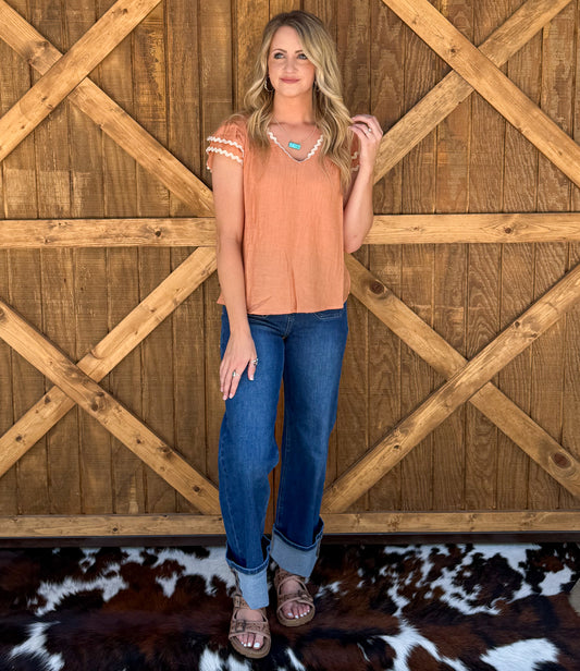 The Lexi Top *Peach
