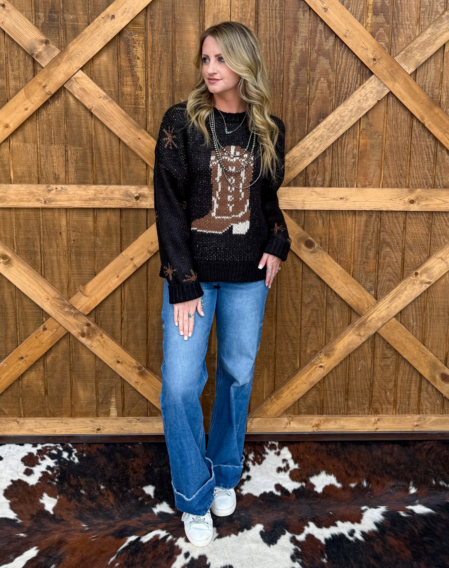 Rodeo Boots Sweater *Black